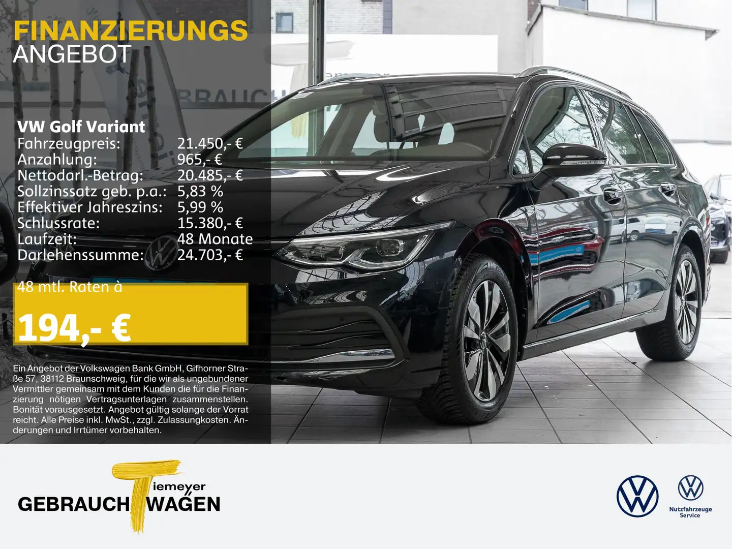 Volkswagen Golf Variant 1.5 TSI MOVE NAVI KAMERA VIRTUAL Nero - 1