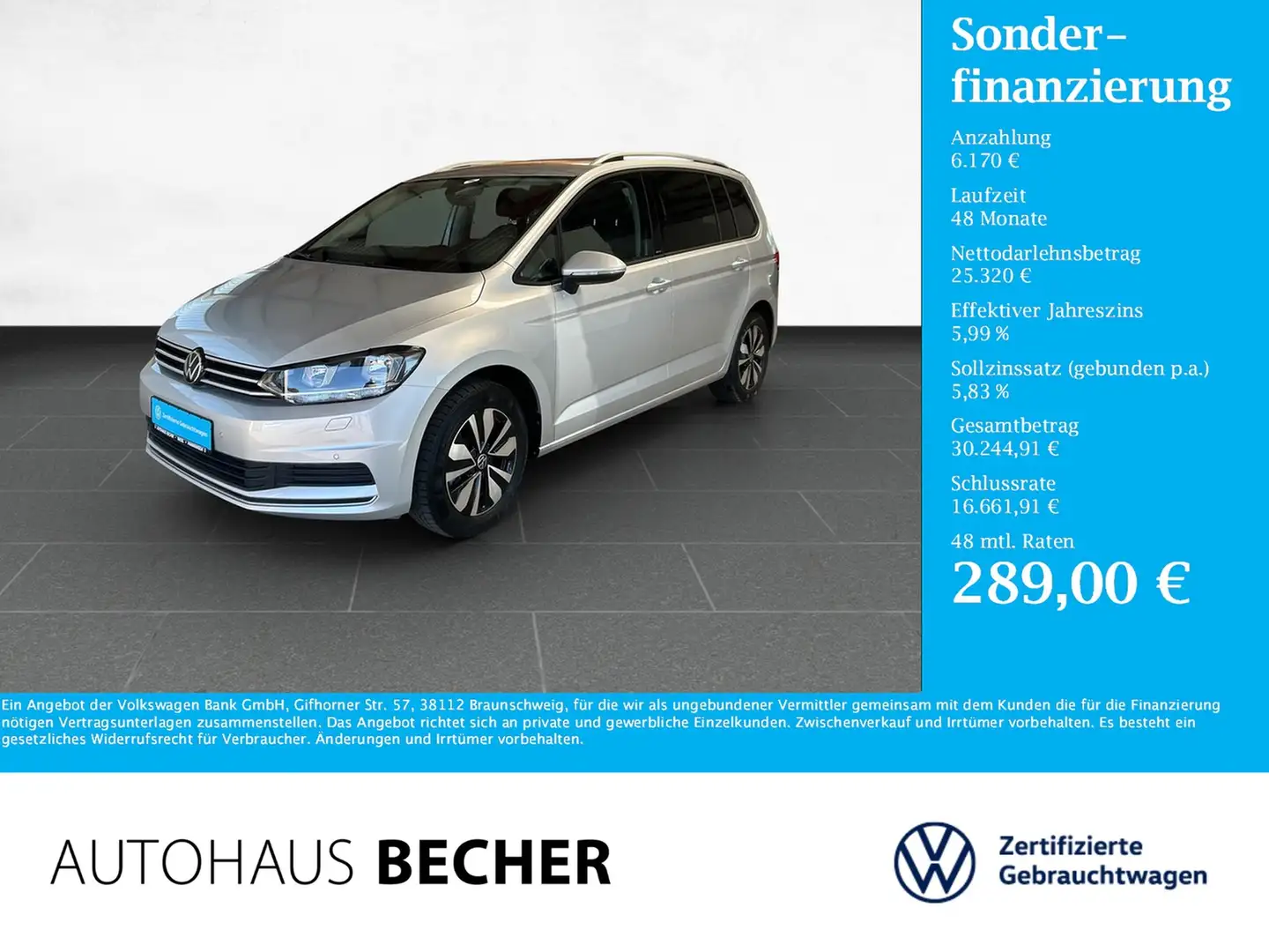 Volkswagen Touran Comfortline 2.0 TDI 6-Gang /Sitzthz/Navi Argent - 1