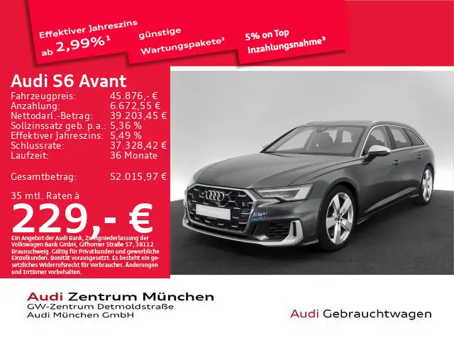 Audi S6 TDI tiptr. AHK/Navi+/Virtual+
