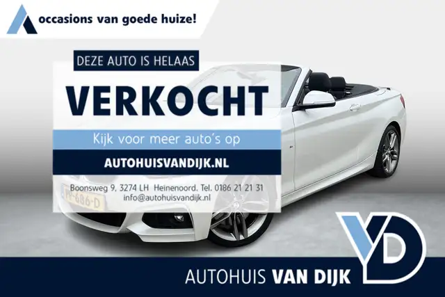 BMW 220 2-serie Cabrio 220i High Executive M-Pakket / NL a