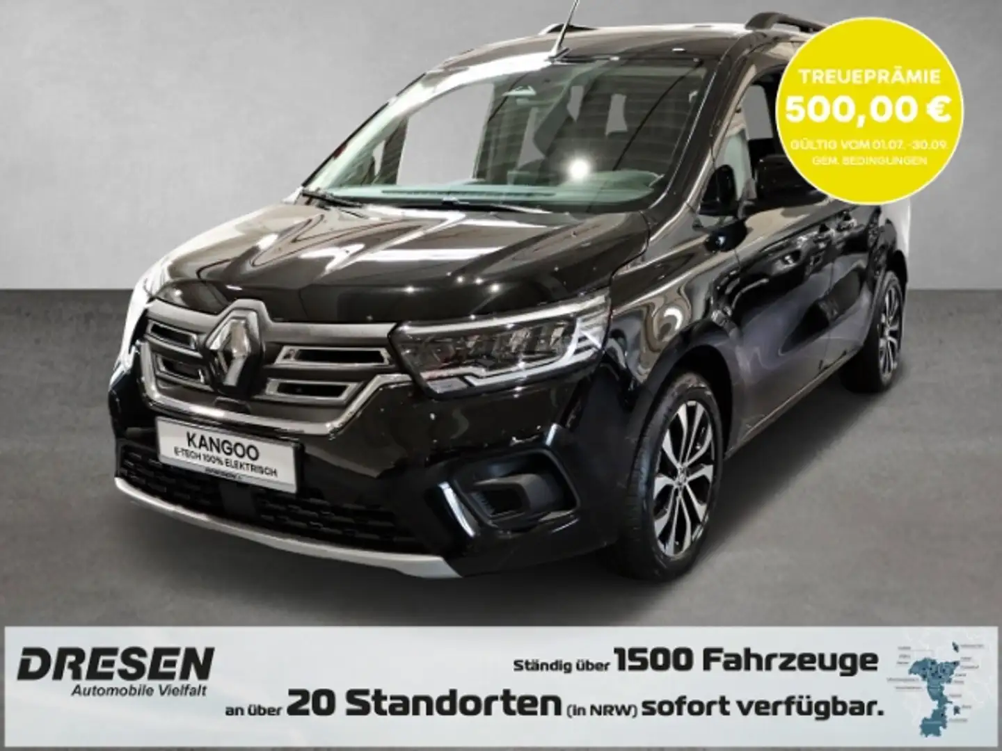 Renault Kangoo III E-TECH Electric Techno NAVI Totwinkelwarner Rü Schwarz - 1