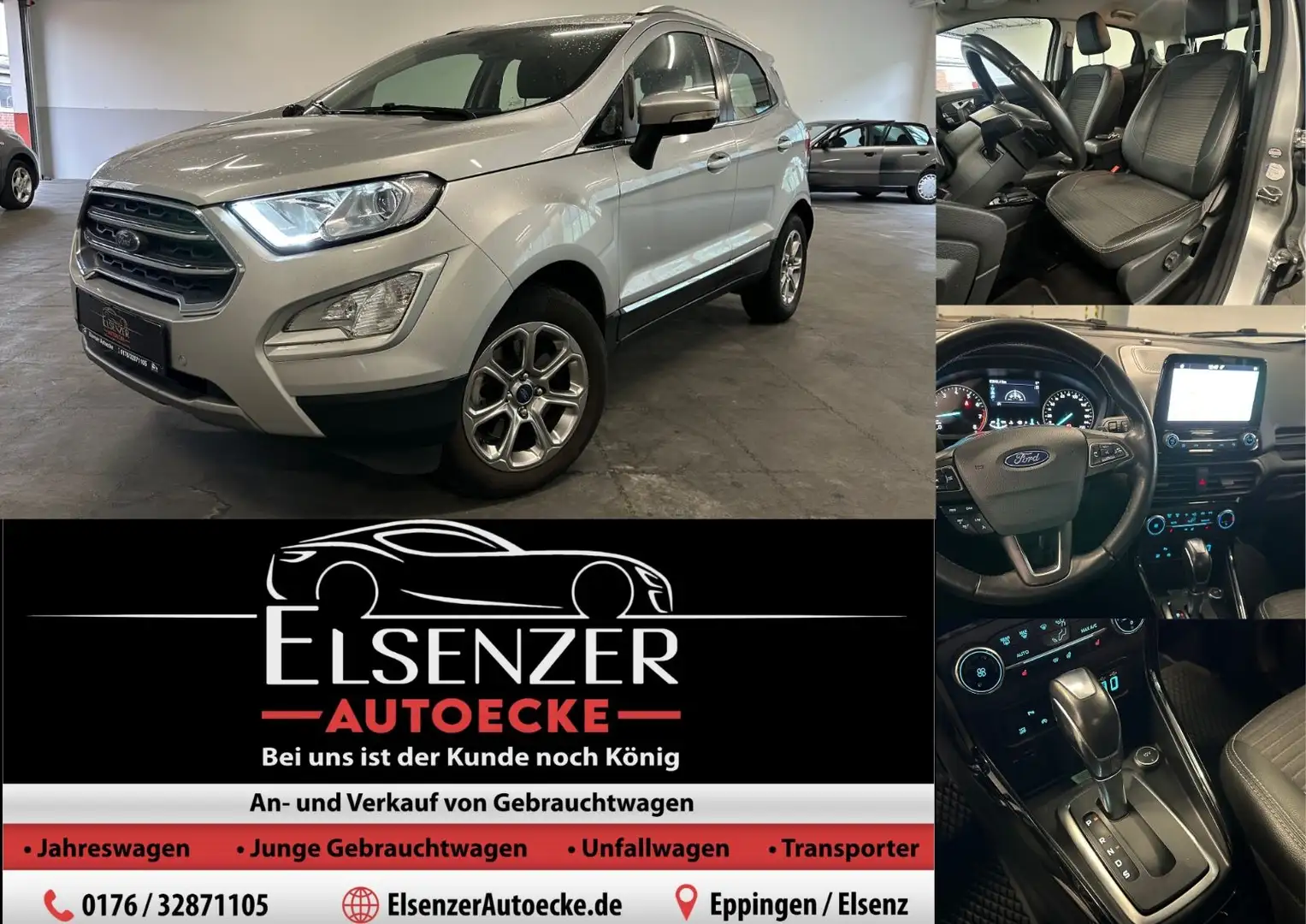 Ford EcoSport Titanium#Keyless#Navi#AHK#LenkHzg#Sitzh Silber - 1