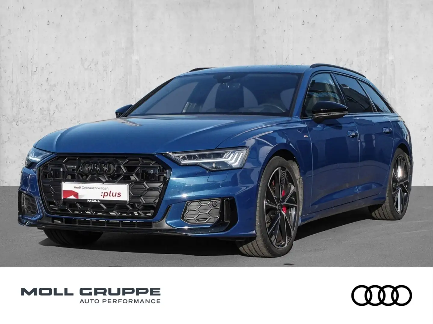 Audi A6 Avant 55 eTFSI quattro S tronic S line (AHK) Blauw - 1
