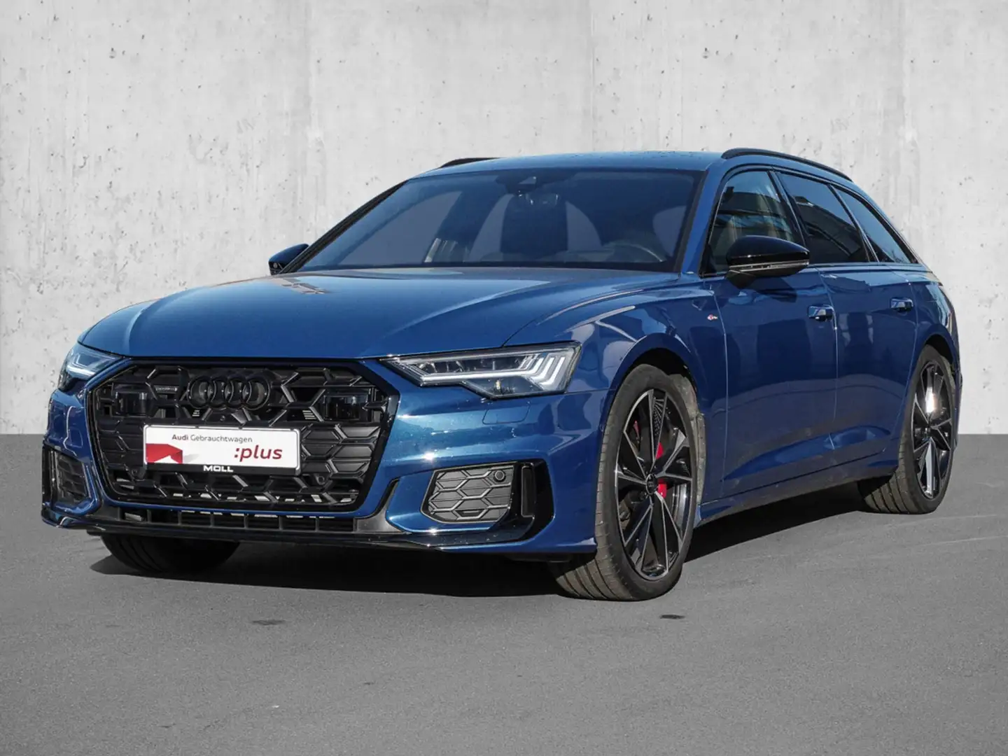 Audi A6 Avant 55 eTFSI quattro S tronic S line (AHK) Blauw - 2