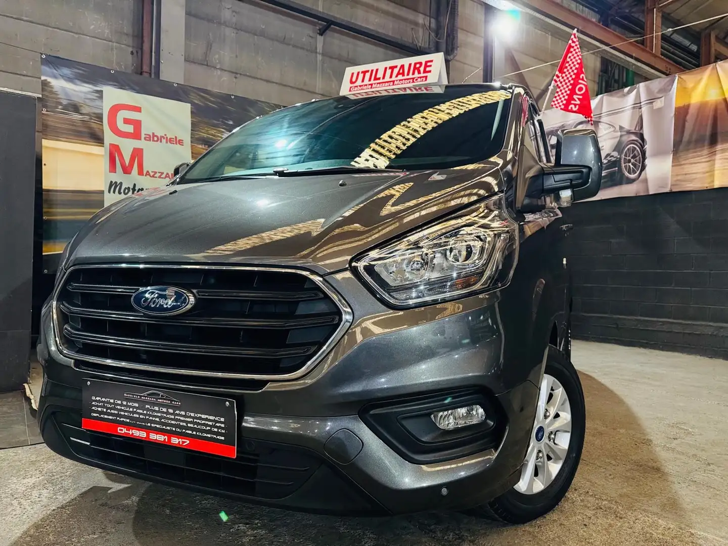 Ford Transit Custom 2.0TDCi - Long Châssis - 5Places - Tva Incl Grigio - 1