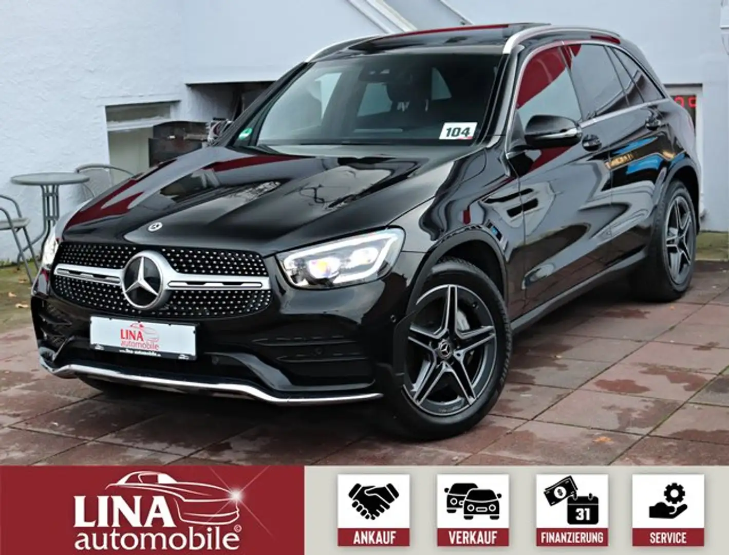 Mercedes-Benz GLC 400 d 4M AMG 1.Hd*PANO*Kamera*AHK*Multibeam* Schwarz - 1