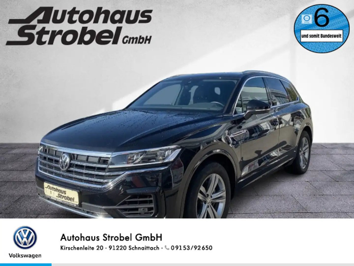 Volkswagen Touareg 3.0 V6 TDI DSG 4M R-Line ACC Navi LED Lu Schwarz - 1