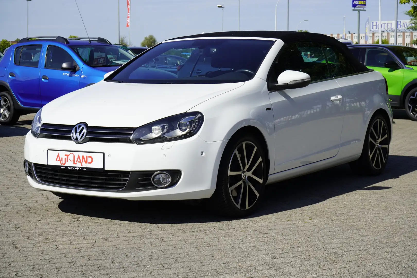 Volkswagen Golf VI Cabriolet 1.4 16V TSI Lounge Xenon Navi PD Blanc - 2