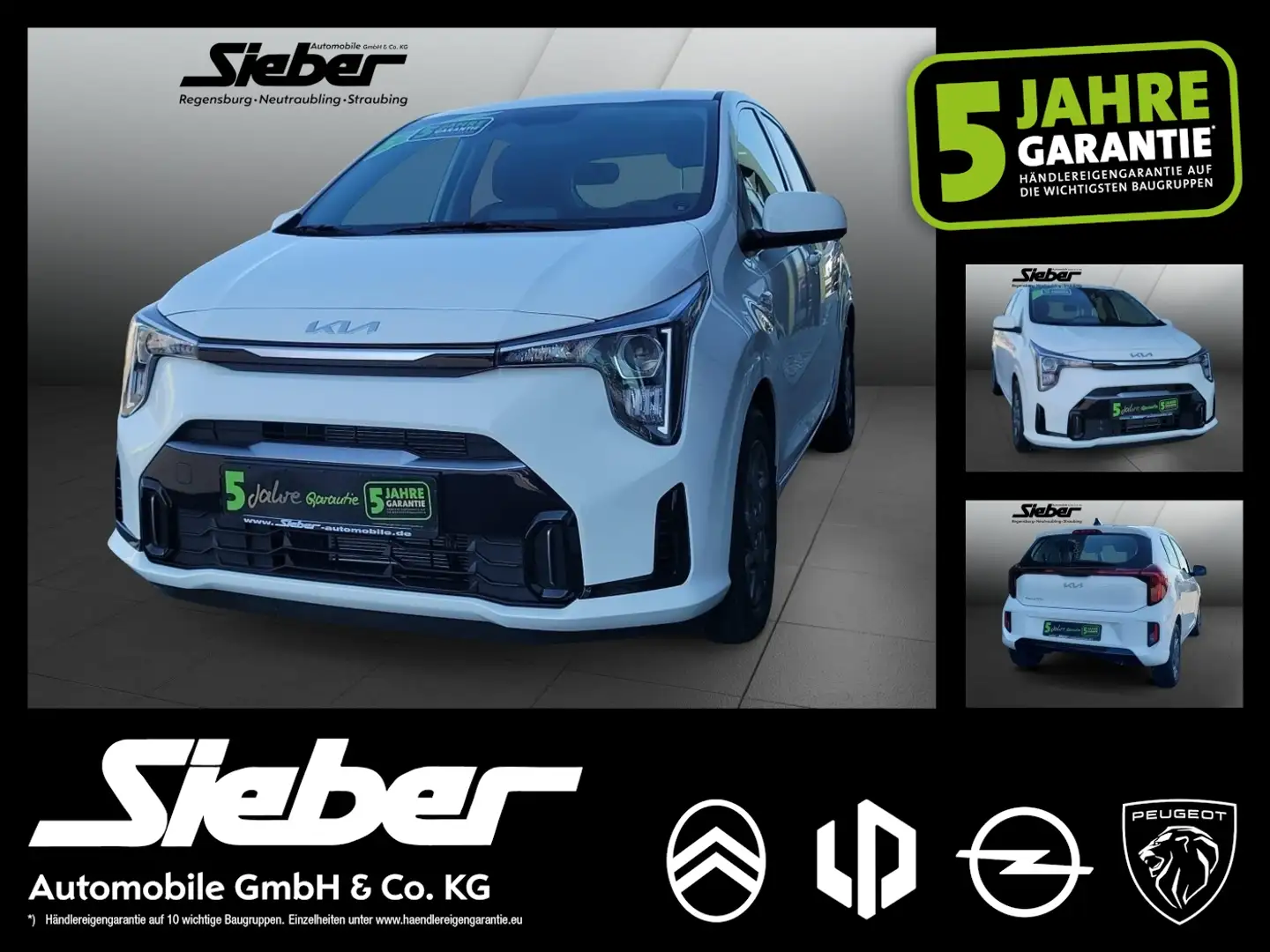 Kia Picanto 1.0 *Navi*PDC*Klima*Sitzheiz*Allwetter Blanco - 1