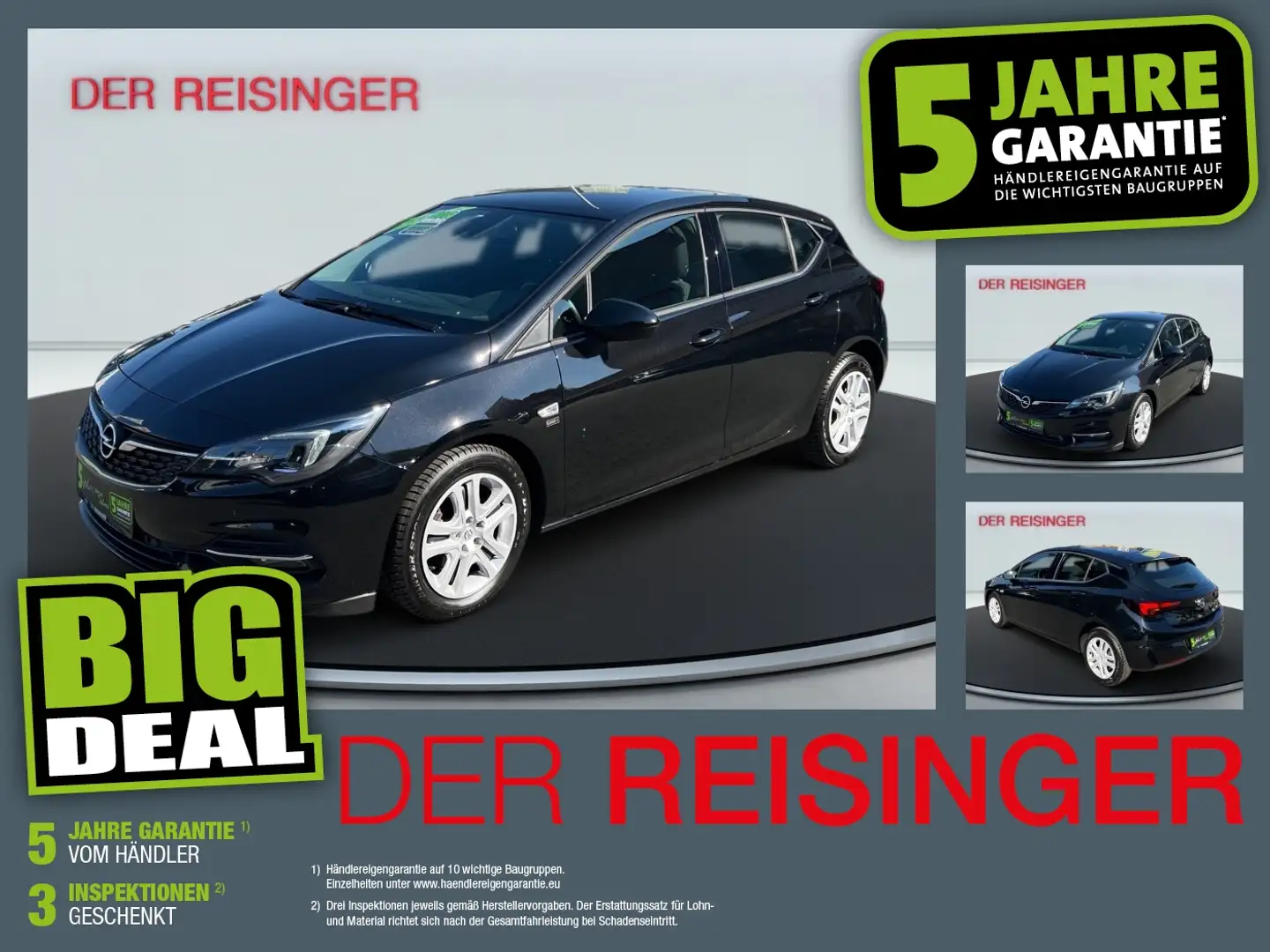 Opel Astra 1.2 Turbo Direct Injection Schwarz - 1