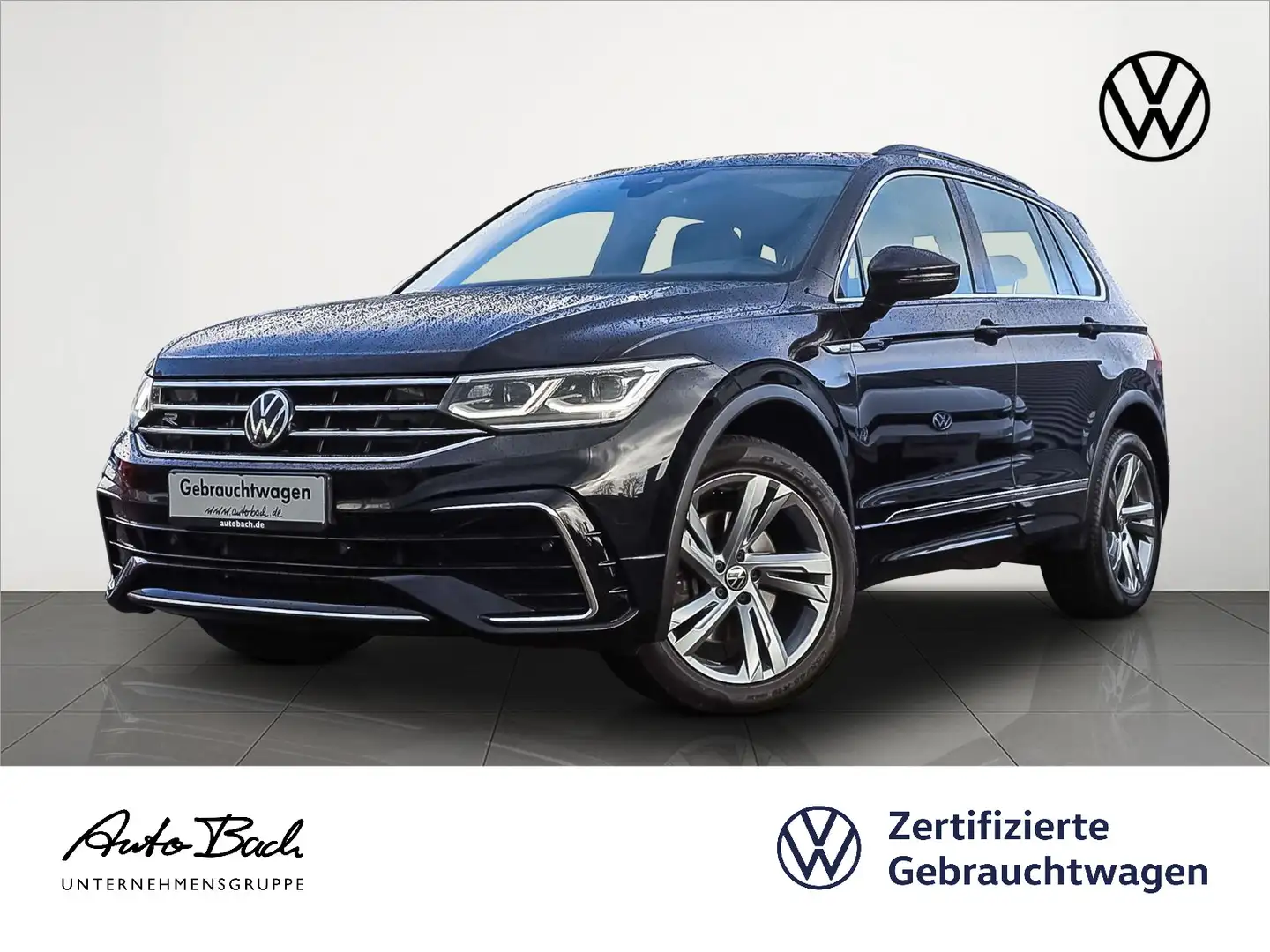 Volkswagen Tiguan R-Line 2.0TDI DSG 4Motion HuD Matrix ACC Schwarz - 1