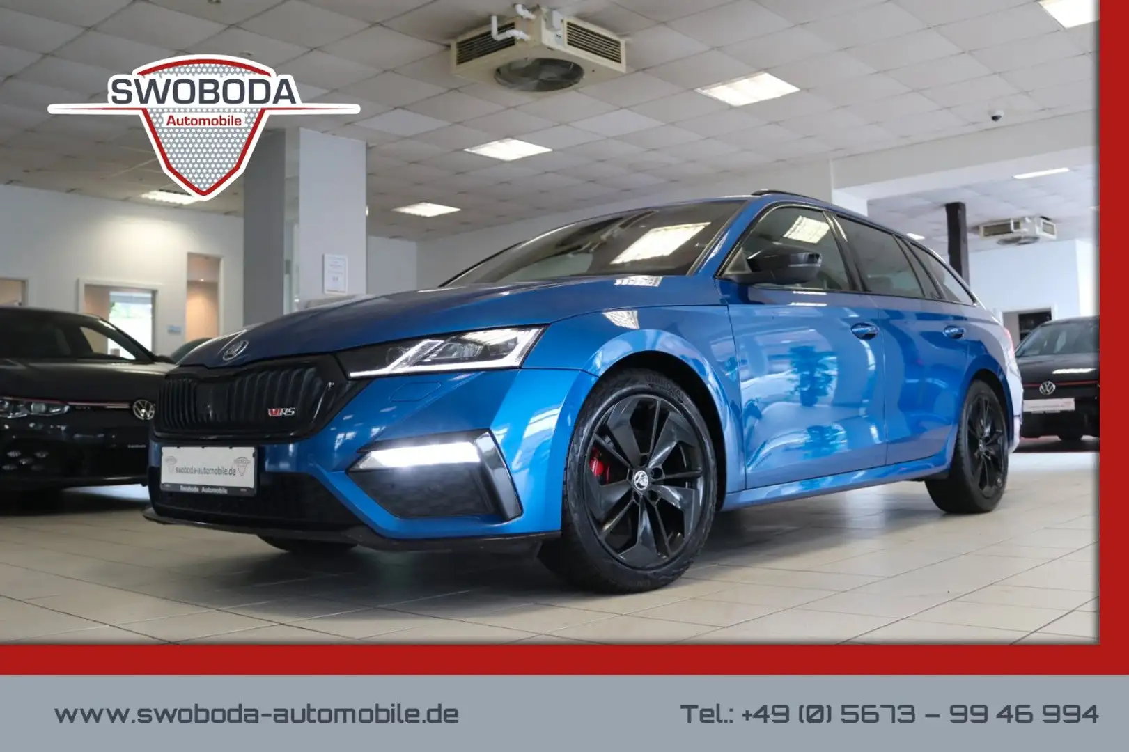 Skoda Octavia RS Virtual HUD ACC Canton LED DAB+ Blau - 1