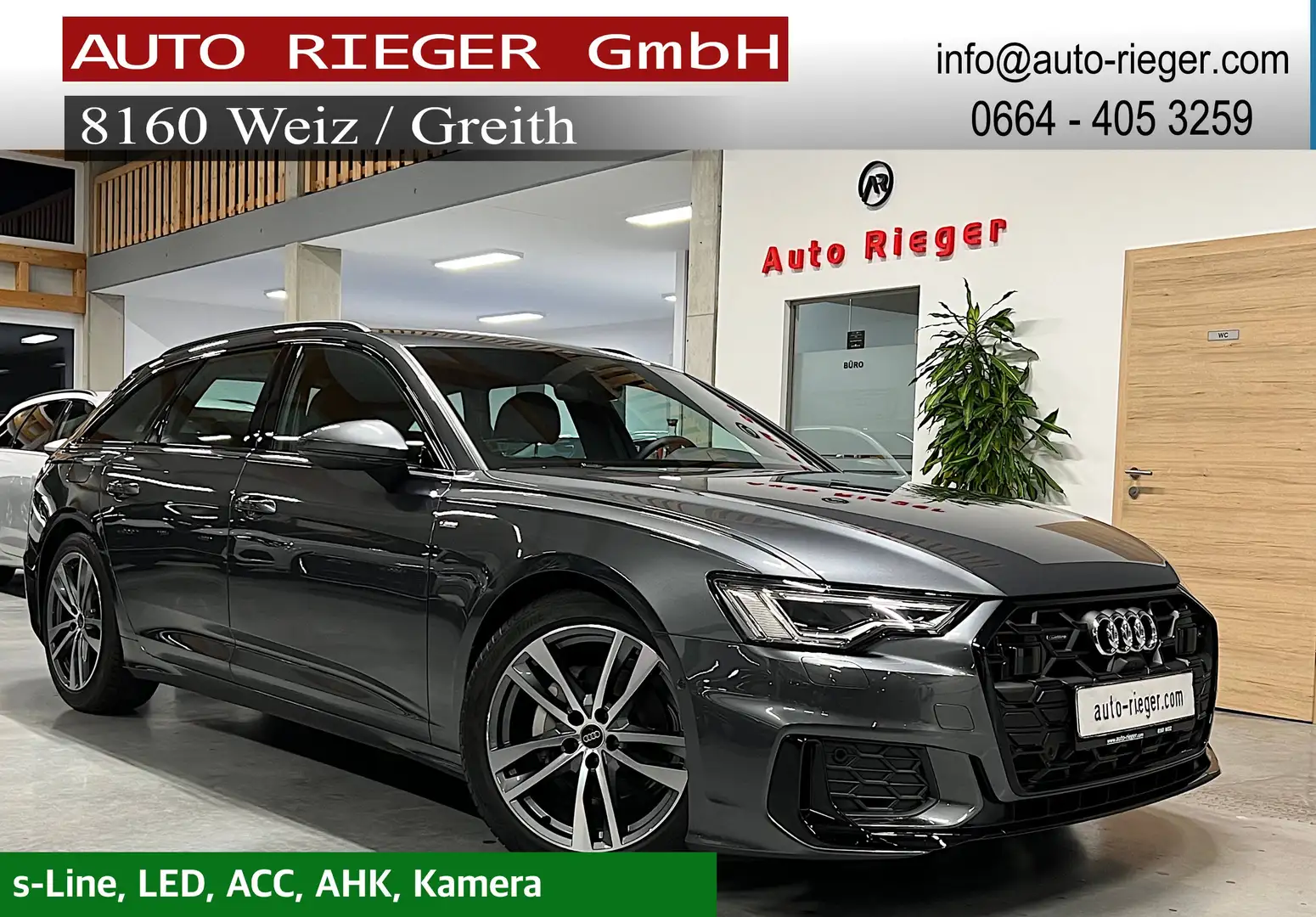 Audi A6 Avant 40TDI quattro s-line ACC AHK Matrix Virtual Grau - 1
