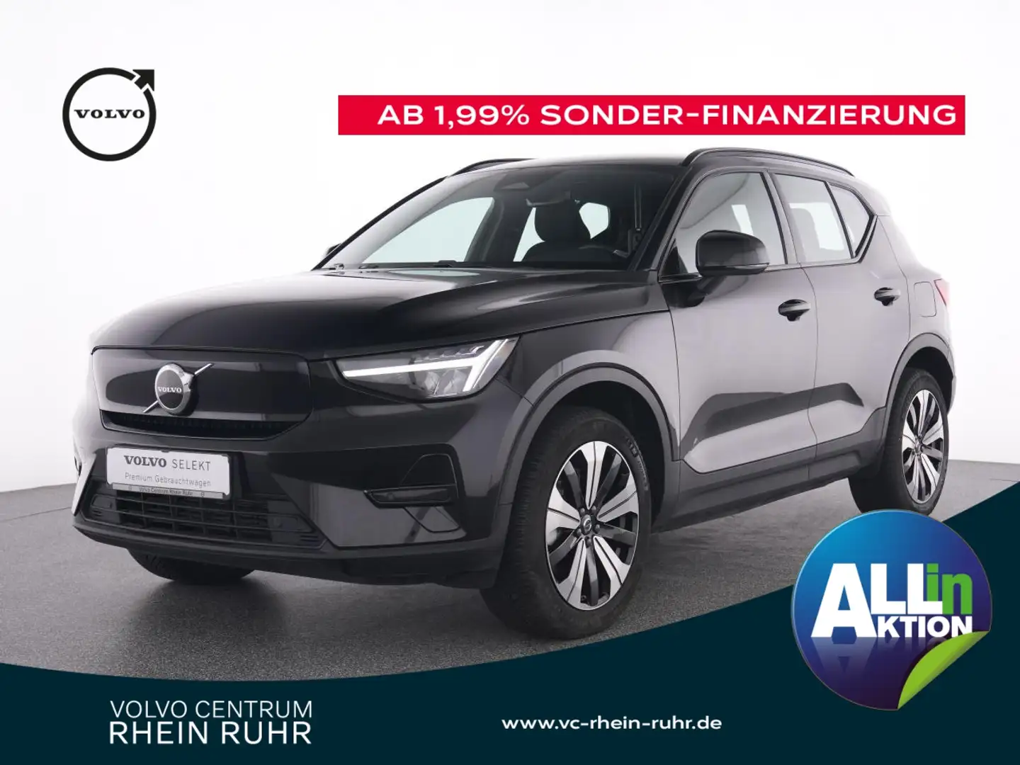 Volvo XC40 Pure Electric Core +SHZ+KAMERA+NAVI+DAB+LM Grau - 1