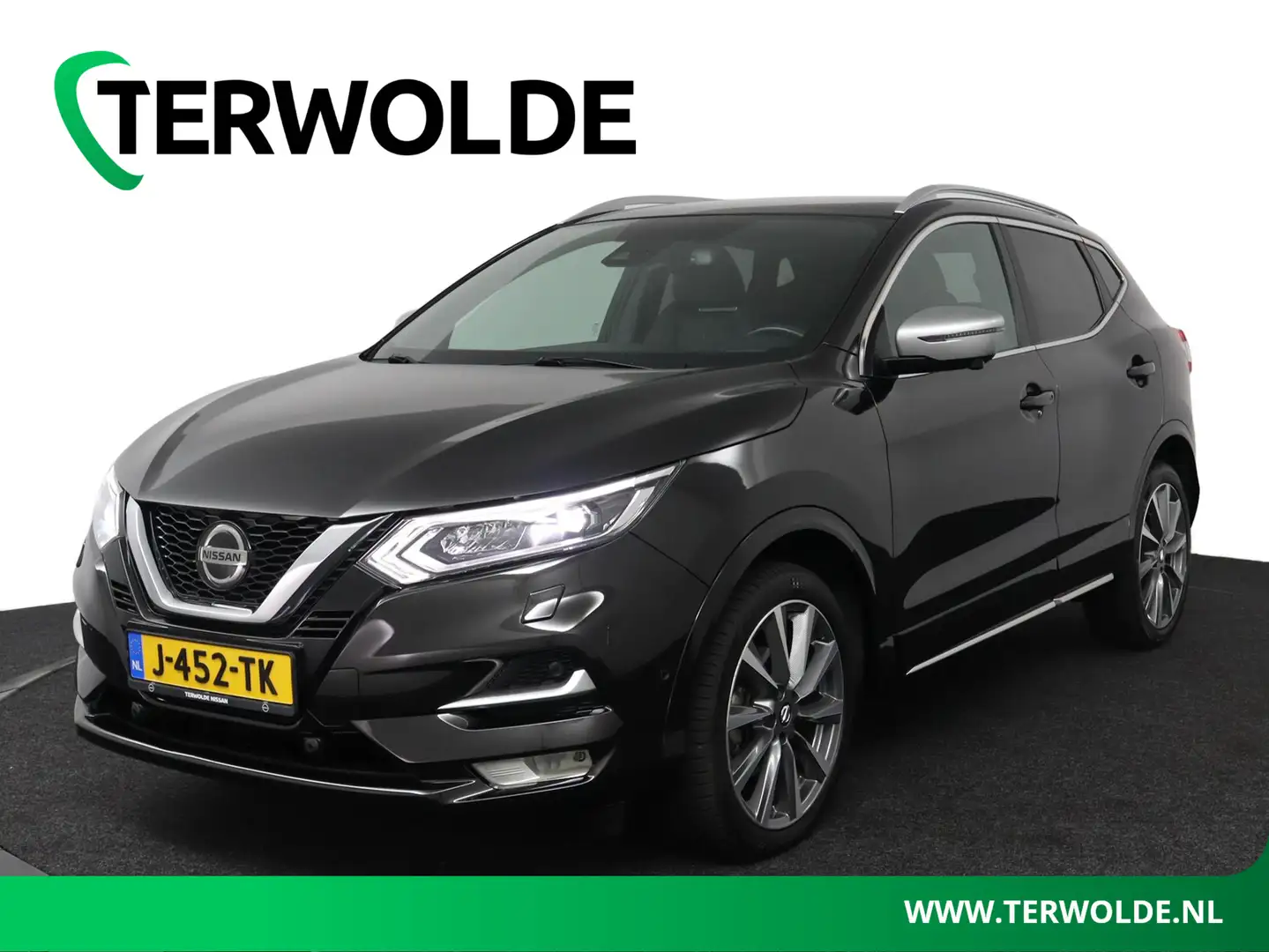 Nissan Qashqai 1.3 DIG-T Tekna + | AUTOMAAT | Lederen Bekl. | Pan Zwart - 1