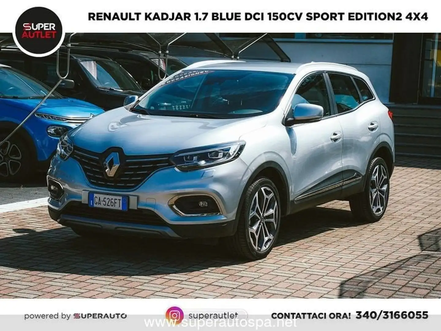 Renault Kadjar 1.7 Blue dCi 150cv Sport Edition2 4x4 Grijs - 1