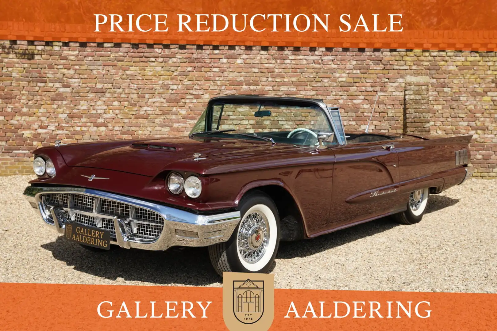 Ford Thunderbird Convertible V8 352 ci PRICE REDUCTION! Presented i Rouge - 1