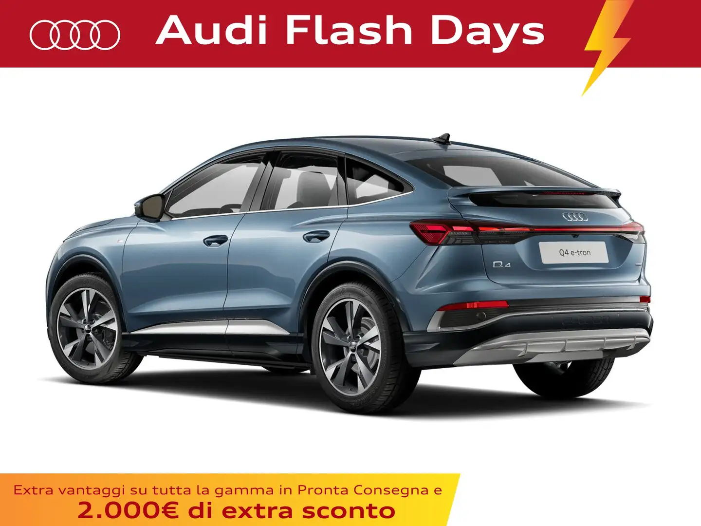 Audi Q4 e-tron sportback e-tron 45 s line edition quattro 286cv Blauw - 2