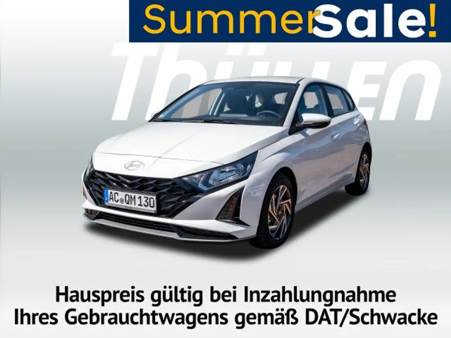 Hyundai i20 1.0 T-GDi 6-MT 2WD Trend, Komfortpaket Navi Weiß - 1