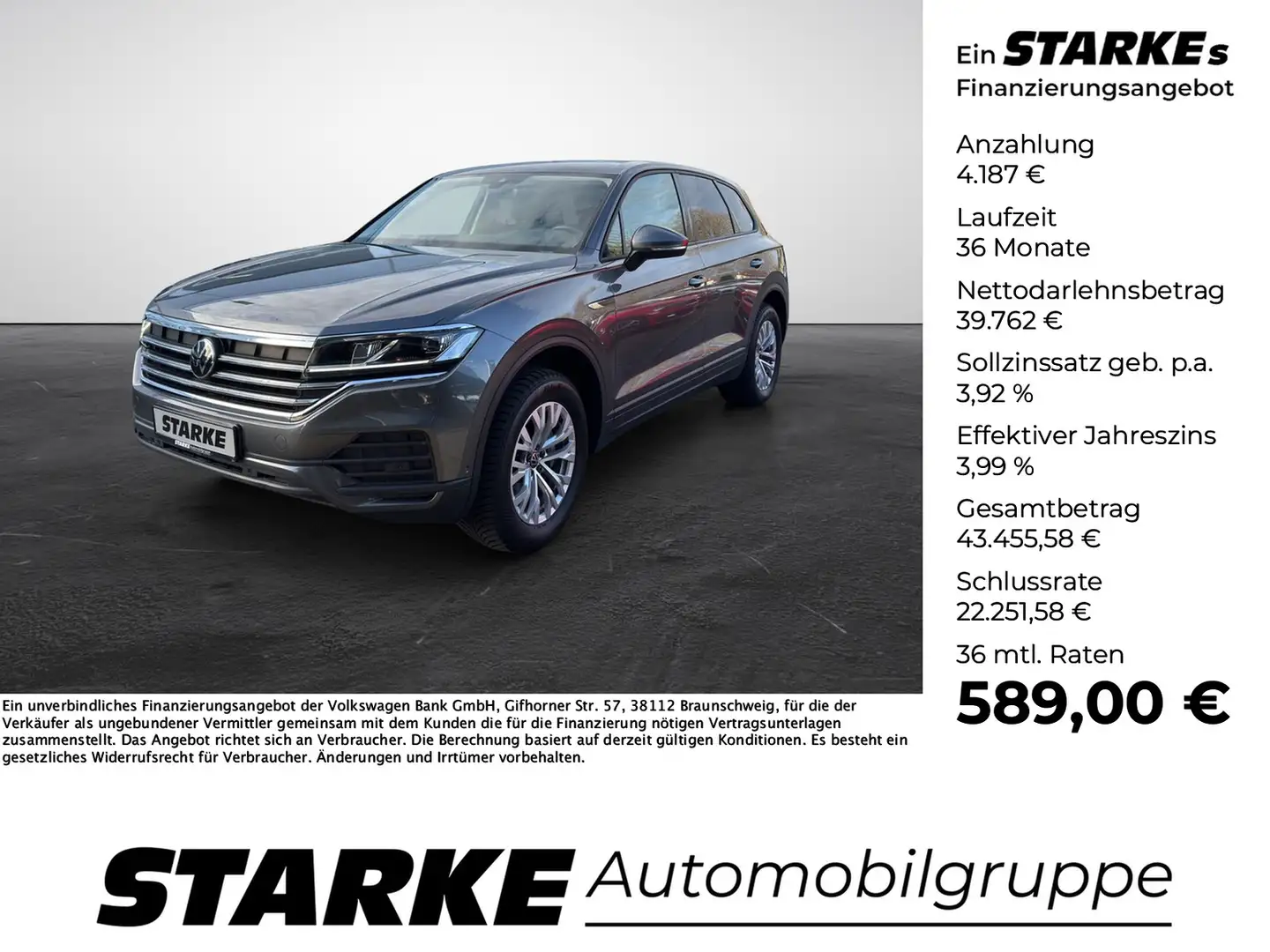 Volkswagen Touareg 3.0 TDI 4Motion Gri - 1