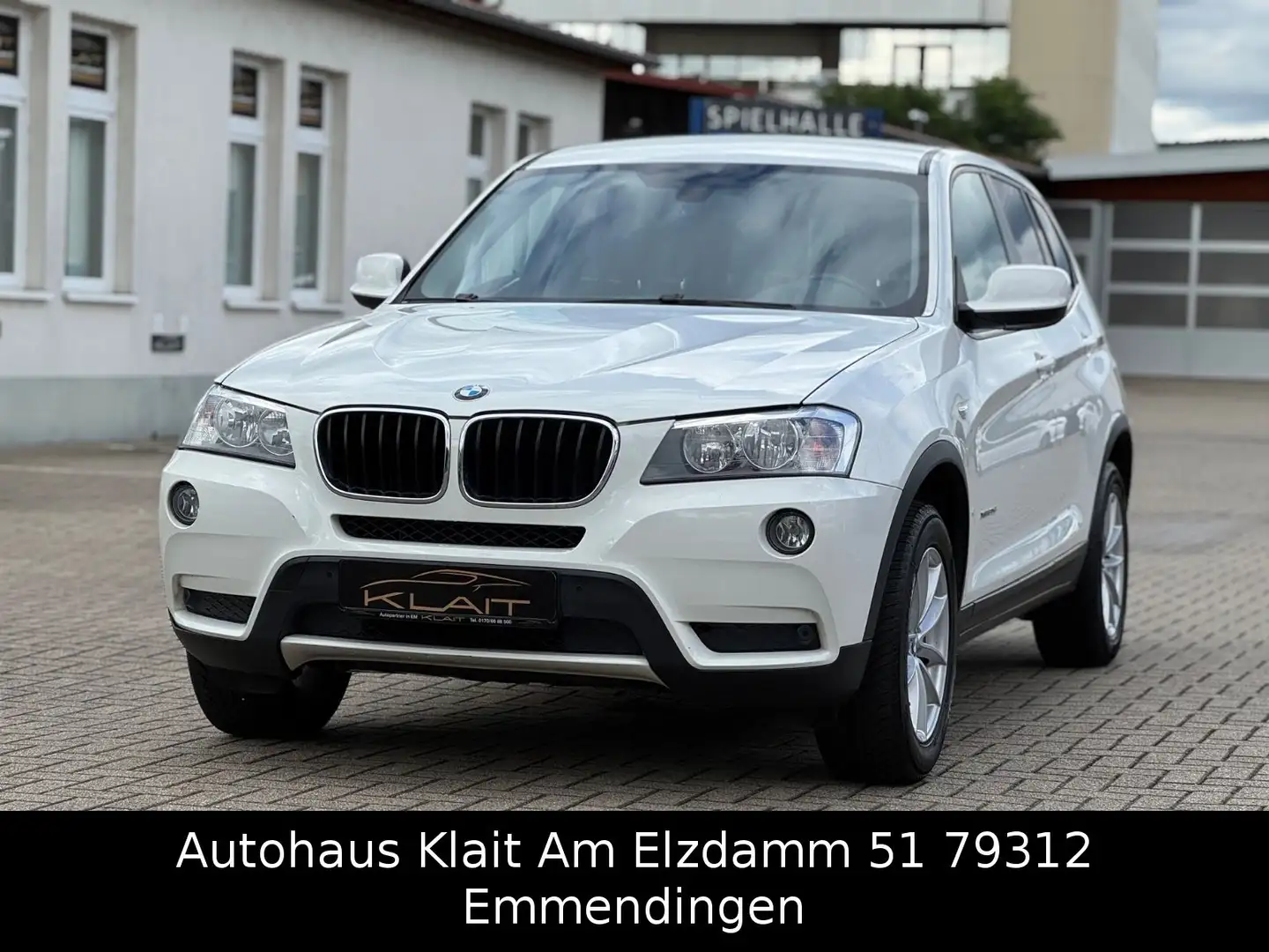 BMW X3 2.0 D AHK Steurkette neu Weiß - 1