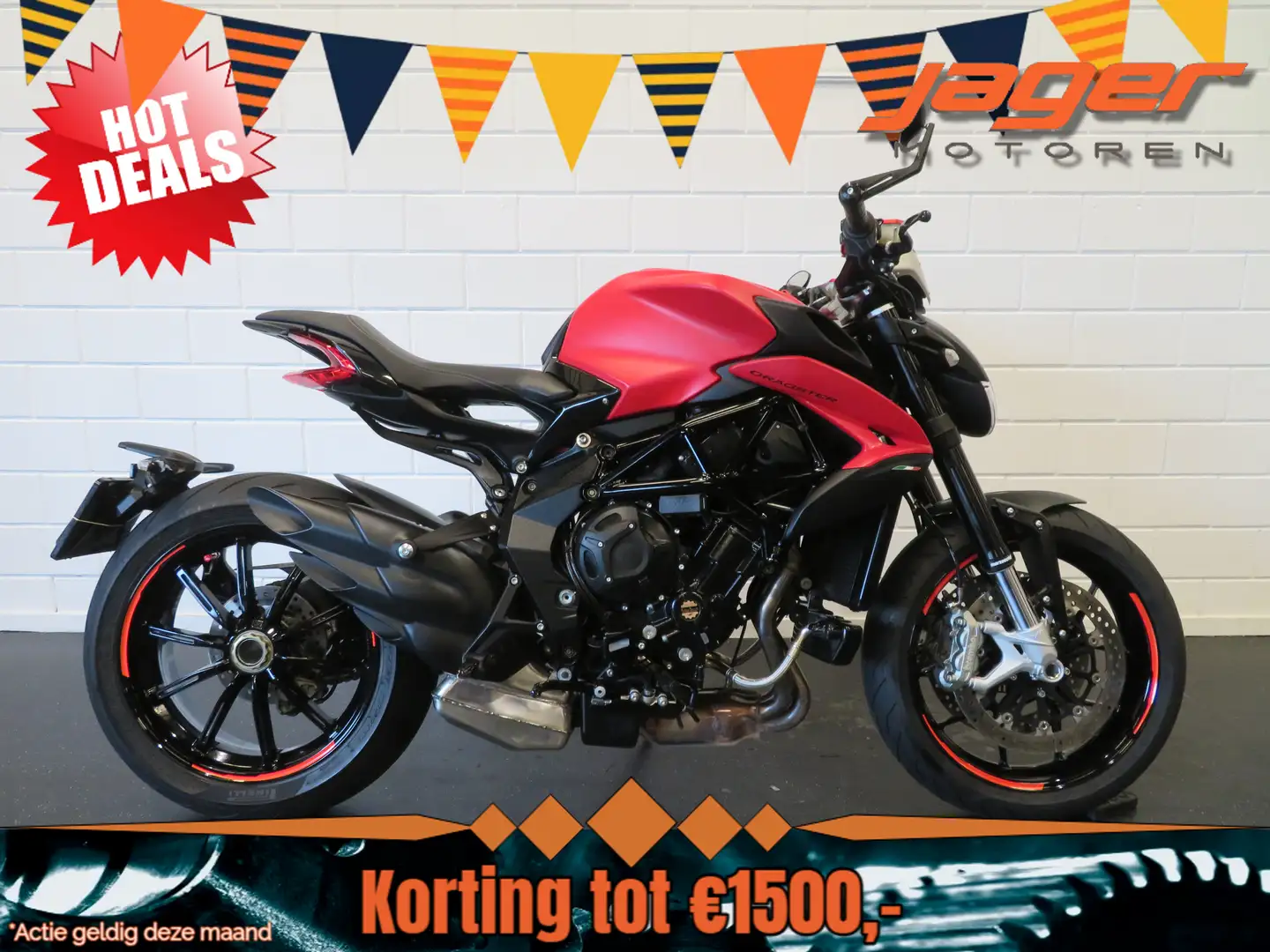 MV Agusta Dragster ROSSO 800 NIEUWSTAAT! Rood - 1