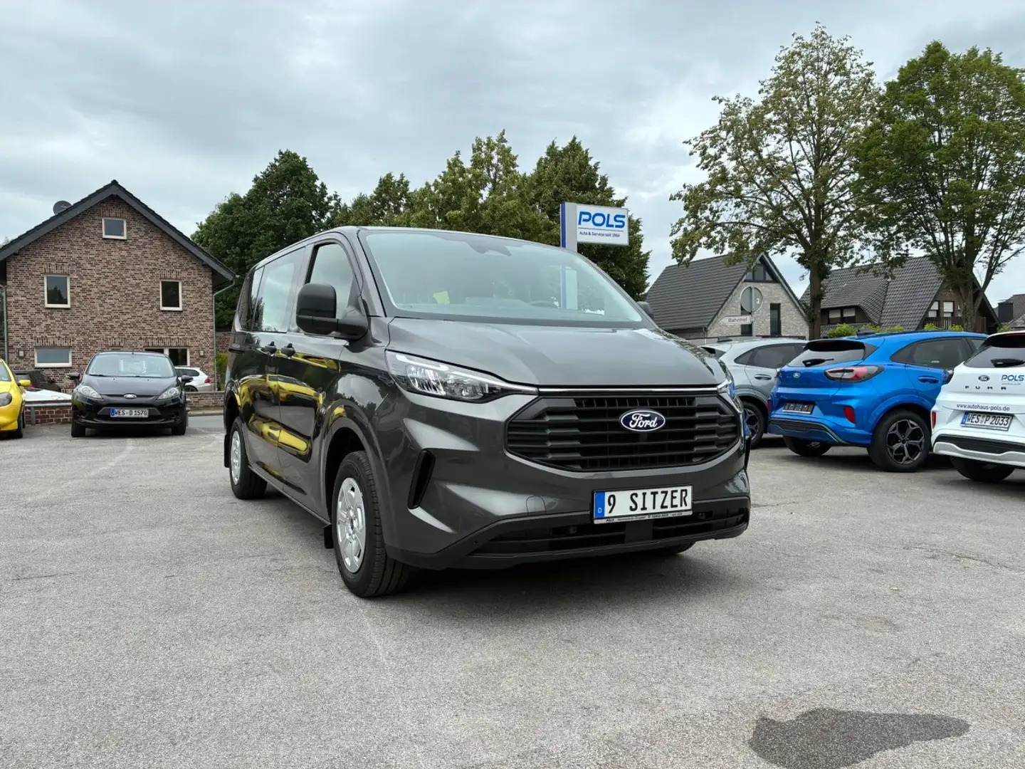 Ford Transit Custom Kombi, 9-S., Klima v+h,Kamera,AHK Grijs - 1