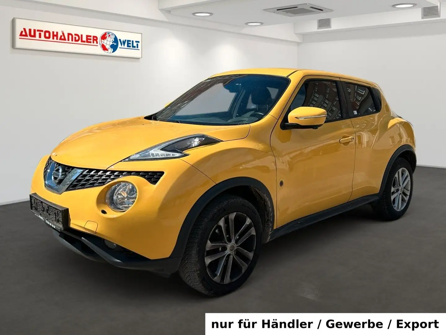 Nissan Juke 1.2 DIG-T 1.Hand AAC T-Leder SHZ Navi Gelb - 1
