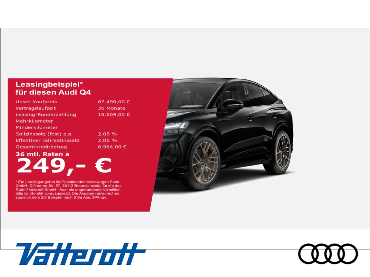 Audi Q4 e-tron Sportback 55 edition S line AHK SONOS Pano Noir - 1
