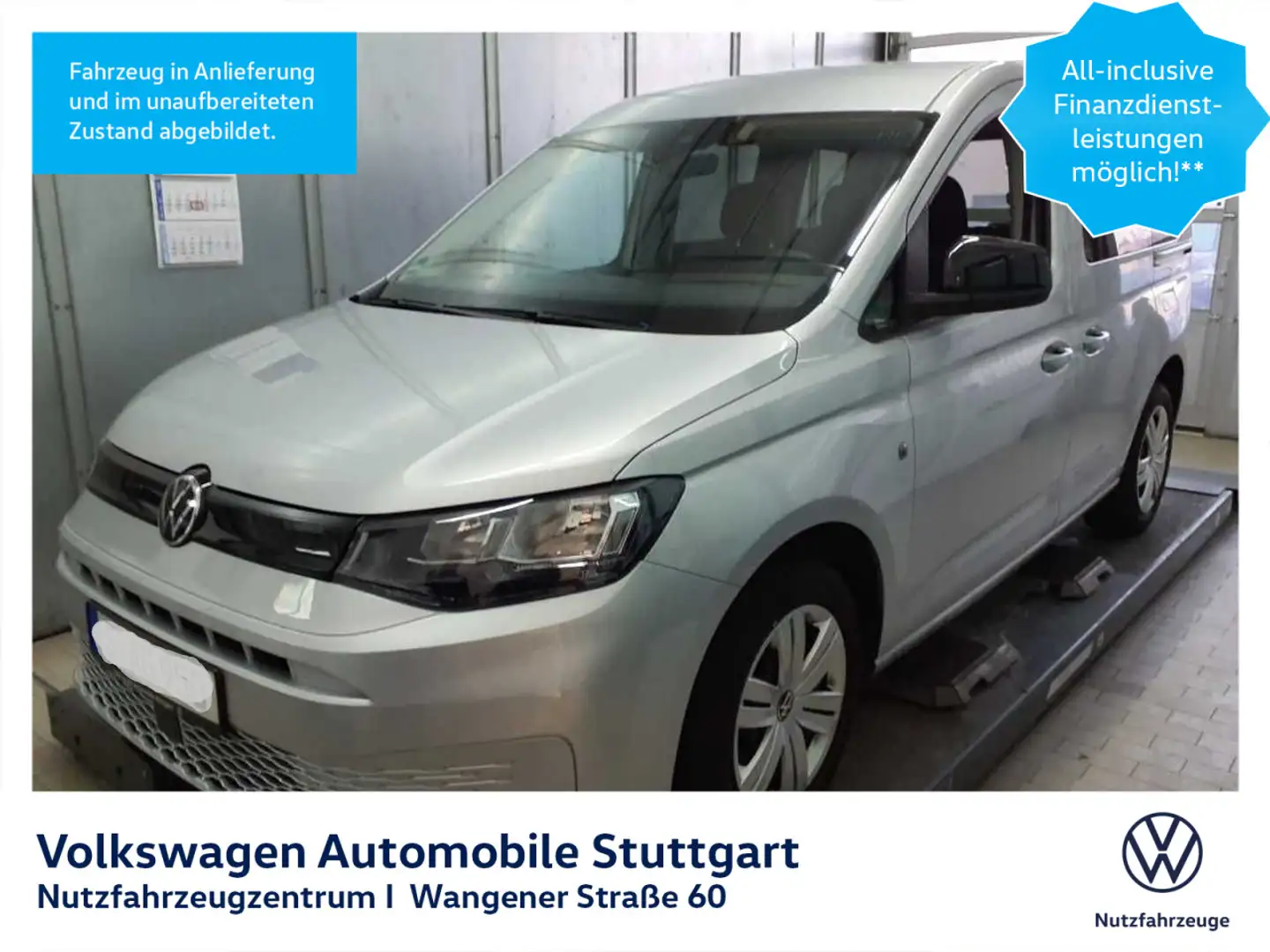 Volkswagen Caddy 2.0 TDI Euro 6 d ISC FCM Klima Silber - 1