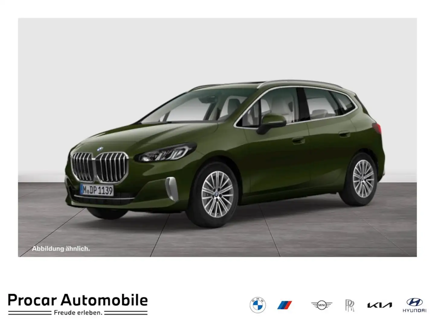 BMW 216 i Luxury Line PANO RFK NAVI LM Зелёный - 1
