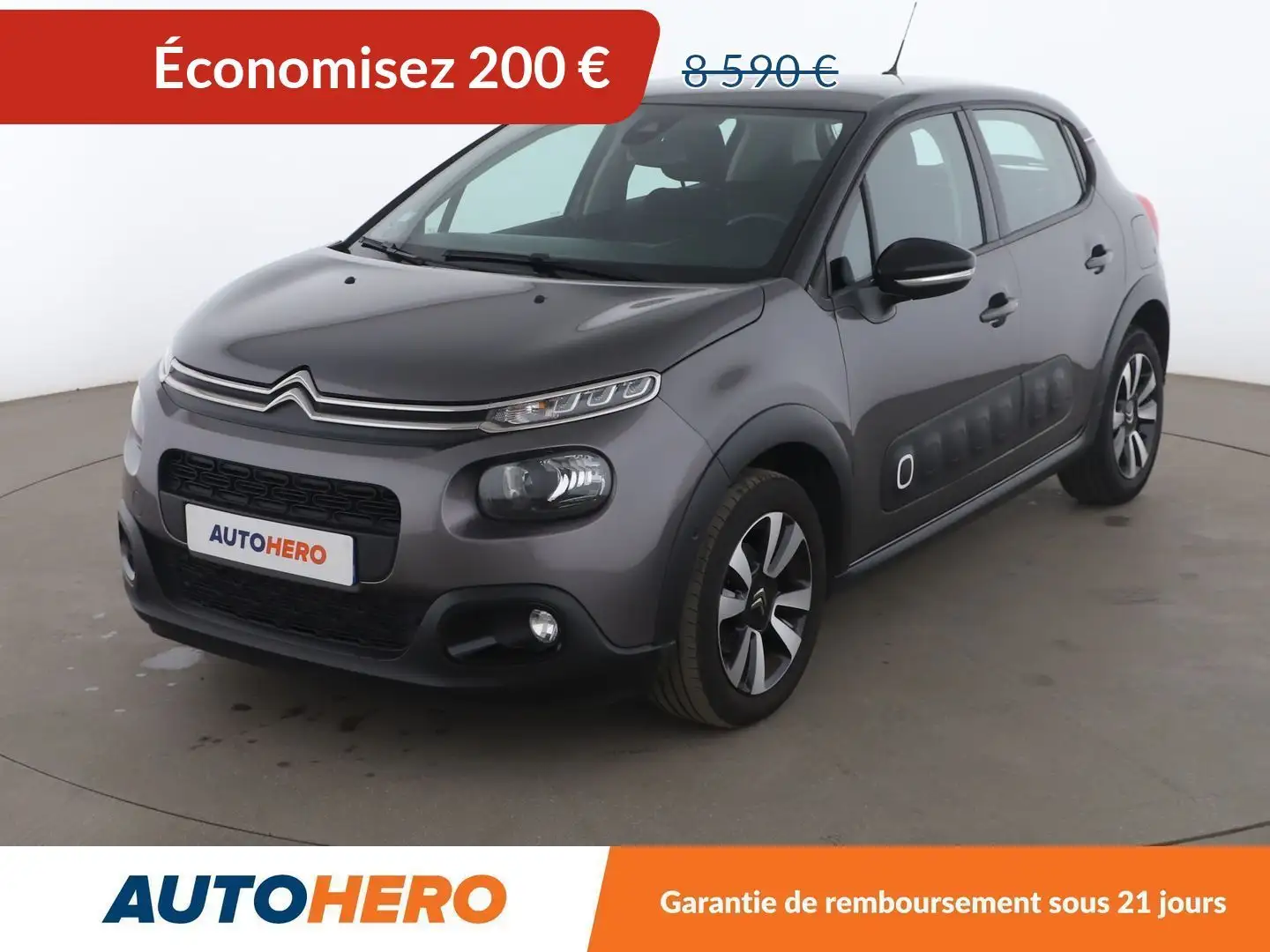 Citroen C3 1.2 PureTech Shine Gris - 1
