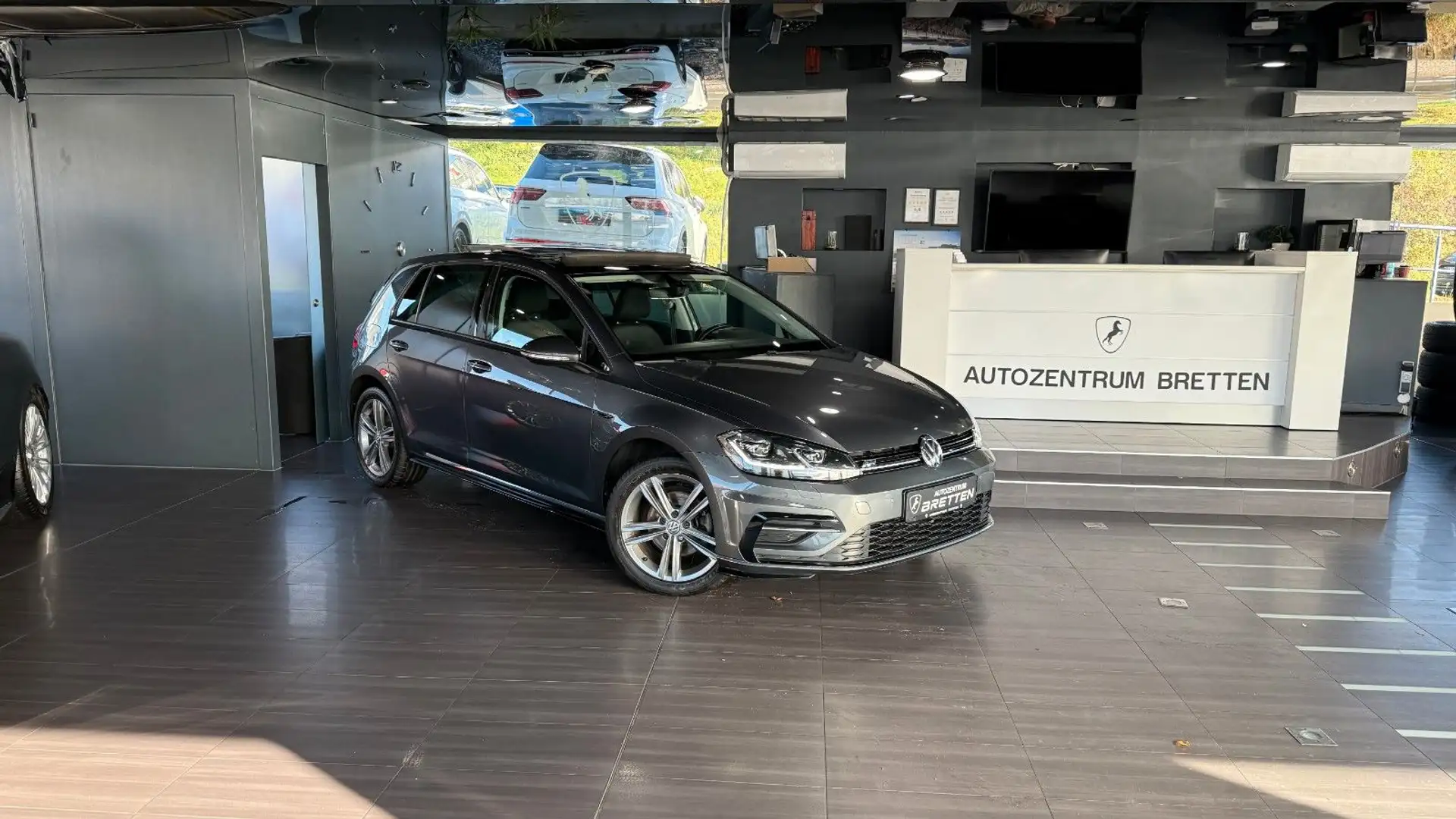 Volkswagen Golf VII 1.4 TSI DSG*Lim.*R-Line*Cam*Pano*1.Hand Grau - 2