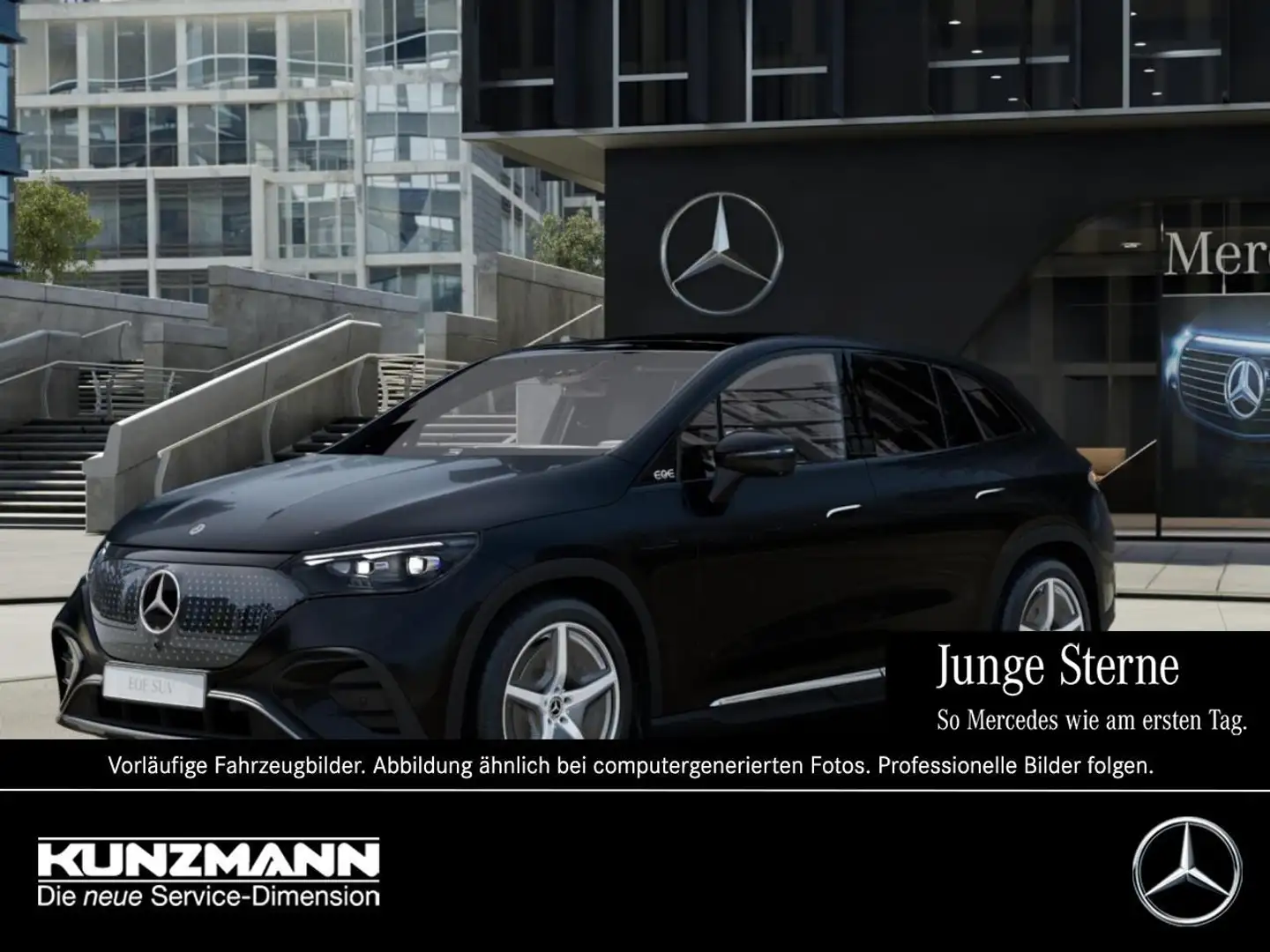 Mercedes-Benz EQE SUV EQE 350 4M SUV AMG Night AHK Panorama 360° Memory Schwarz - 1