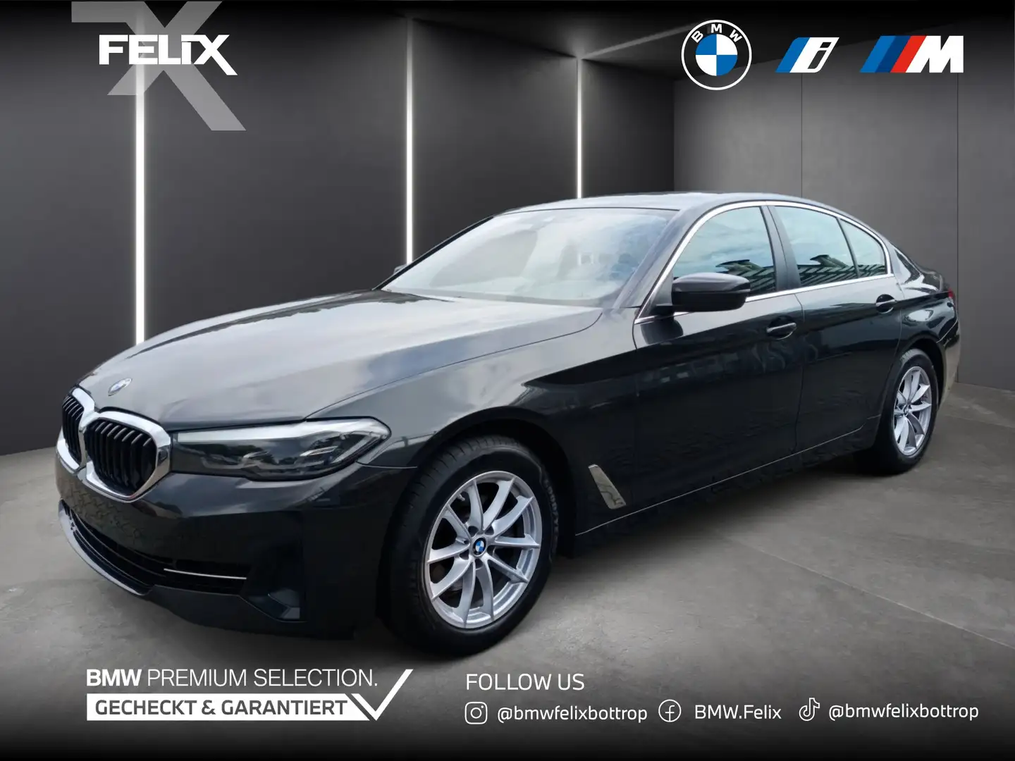 BMW 520 d Limousine+AHK+4 ZONEN KLIMA+LIVE COCKPIT PRO Grau - 1