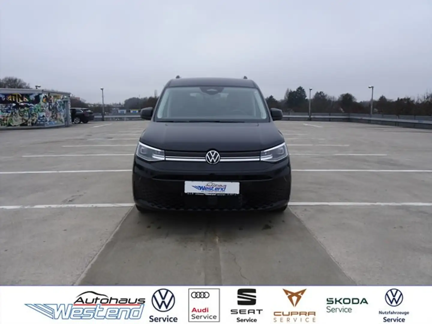 Volkswagen Caddy Maxi Style 1.5l TSIe 85kW DSG 7-Sitzer LR LED Noir - 1