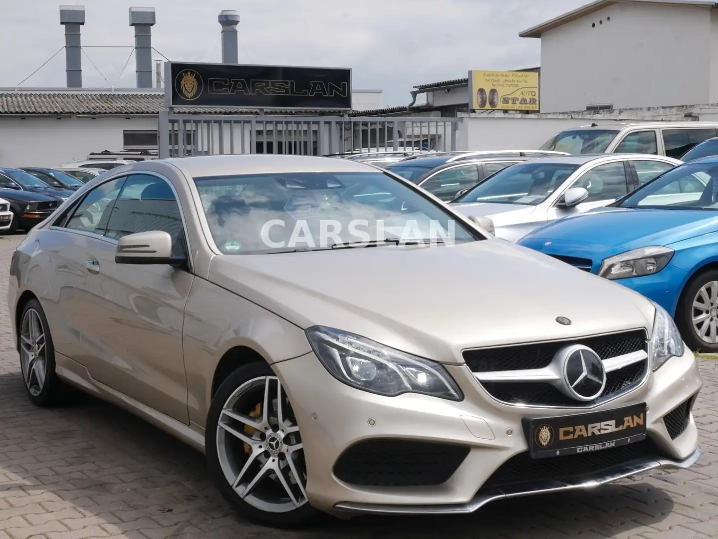 Mercedes-Benz E 350 CDI Coupe AMG+NAVI+LED+R.KAMERA+TOT+SPUR Beżowy - 1