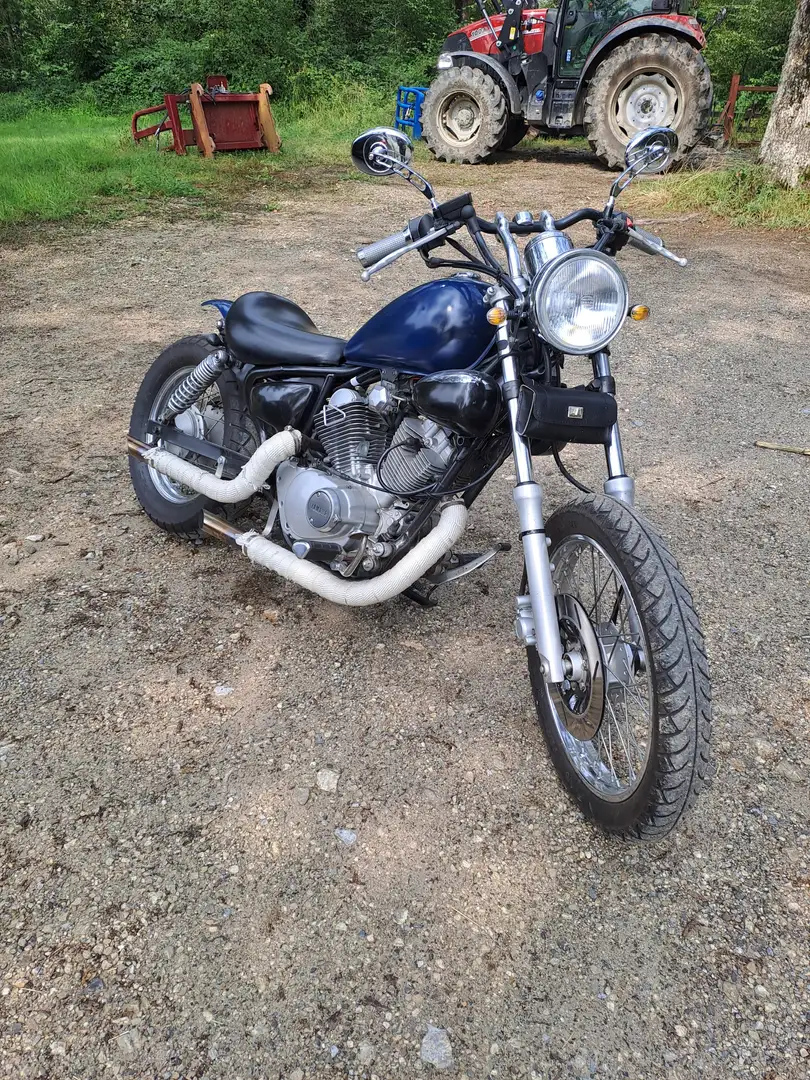 Yamaha XV 250 Virago XV 250 customisée Bleu - 2