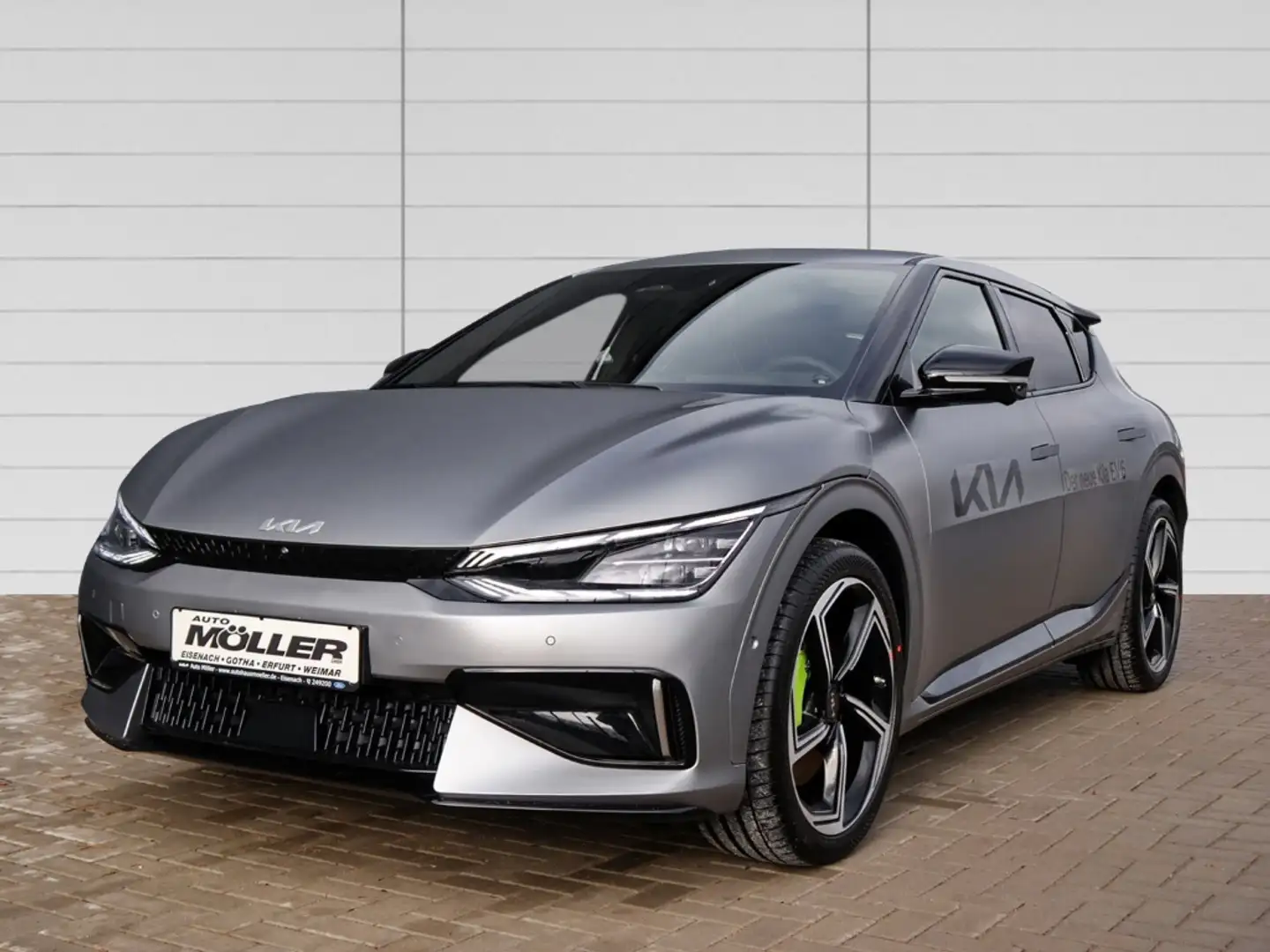 Kia EV6 GT 77.4 AWD ACC HUD LED Navi 360°Kamera Rückfahrka Grau - 2