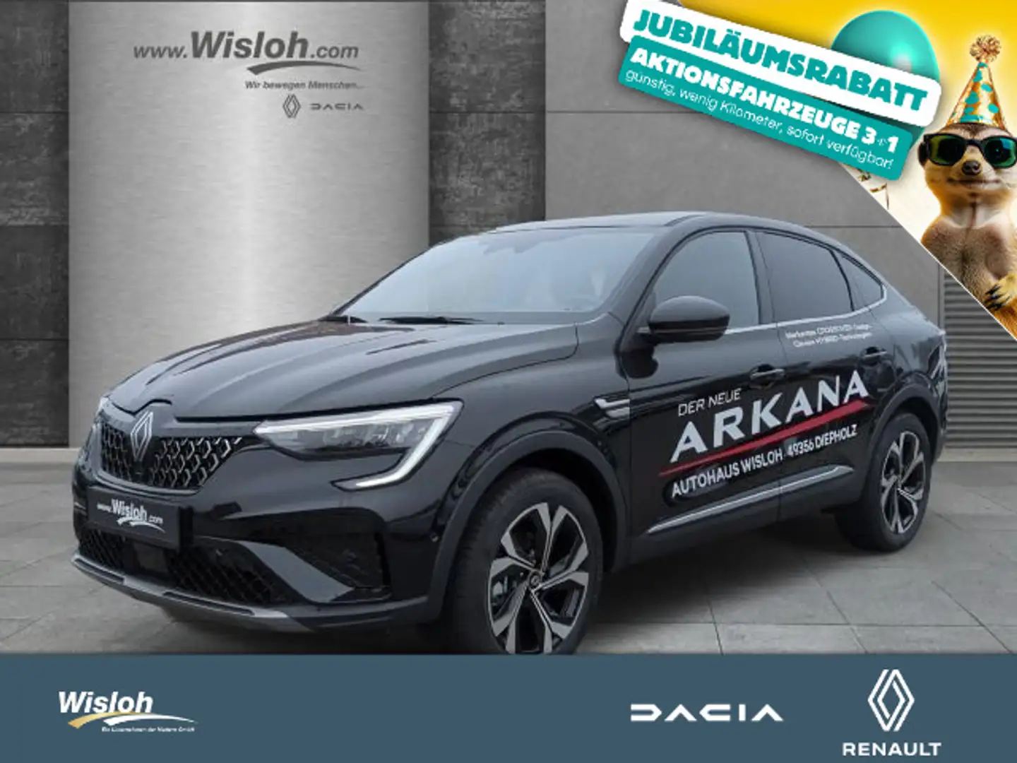 Renault Arkana 1.6 E-TECH Hybrid 145 Techno EU6e *TZ* Schwarz - 1