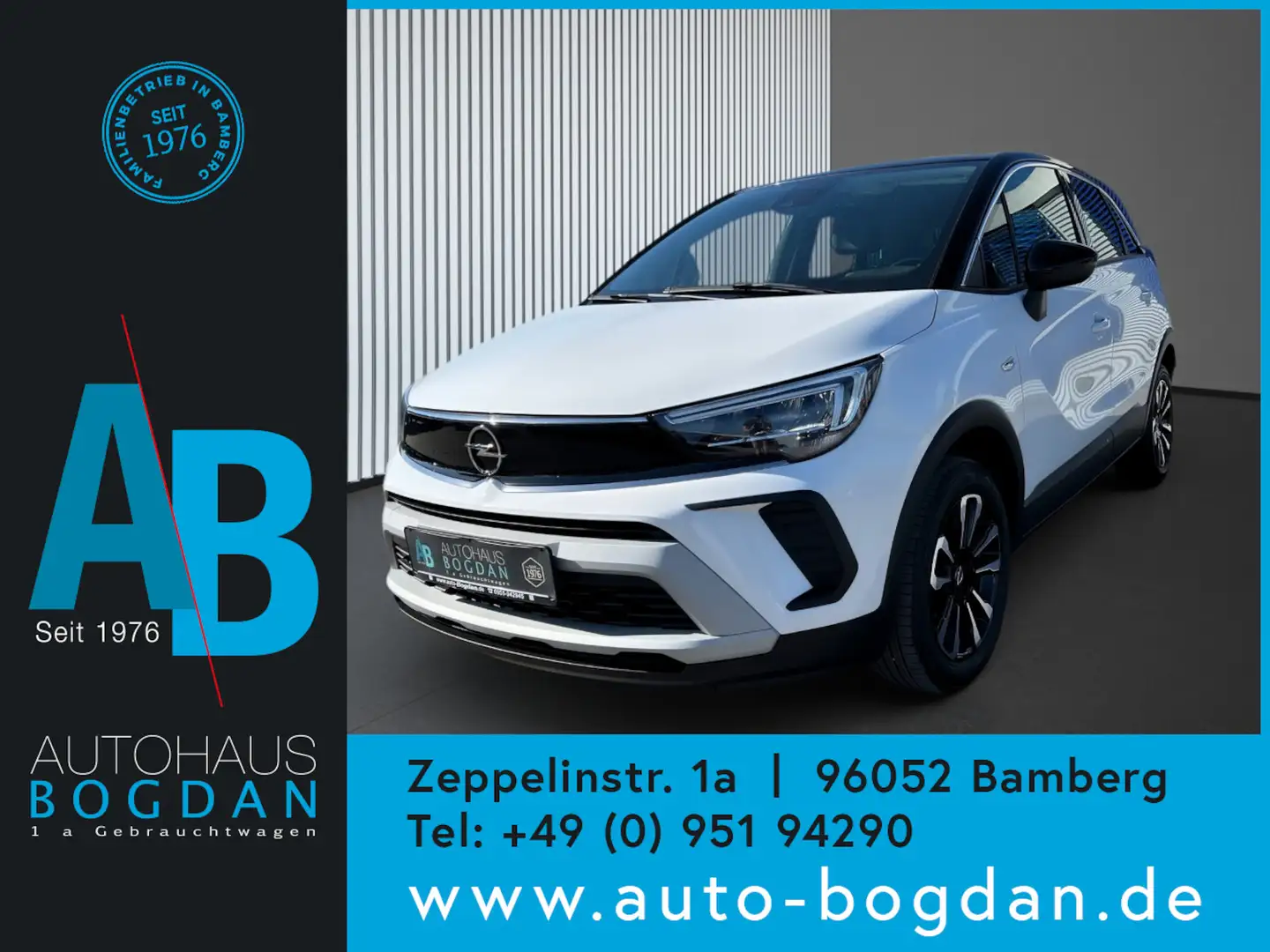 Opel Crossland Elegance LED*Kamera*Tempomat*Teilleder* Weiß - 1