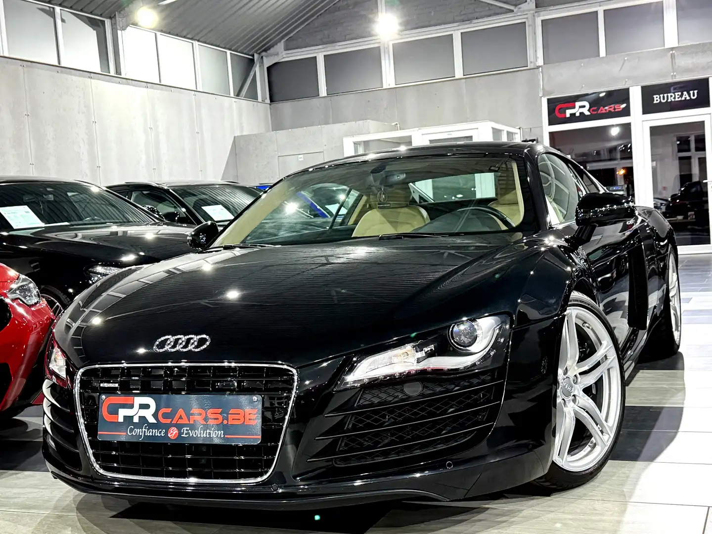 Audi R8 4.2i V8 Quattro FSI R tronic Full Hist. Etat Neuf Zwart - 1
