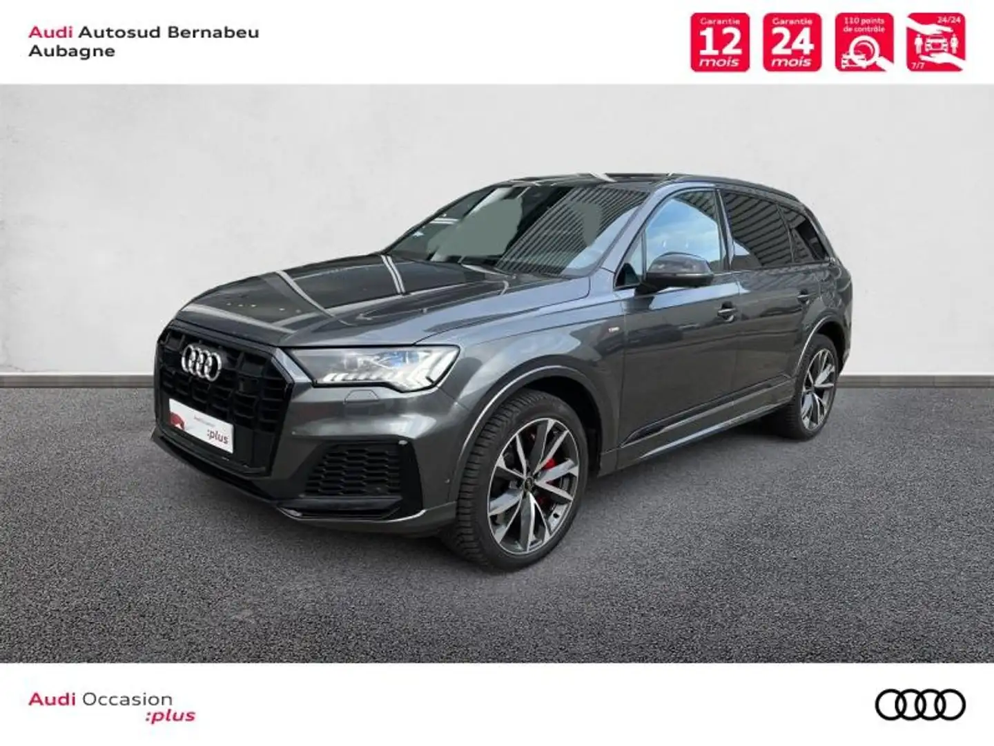 Audi Q7 60 TFSI e 456ch Competition quattro Tiptronic 5 pl Gris - 1