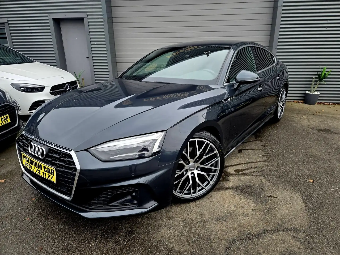 Audi A5 🔺A5* LOOK S LINE CUIR NOIR🔺 Gris - 2