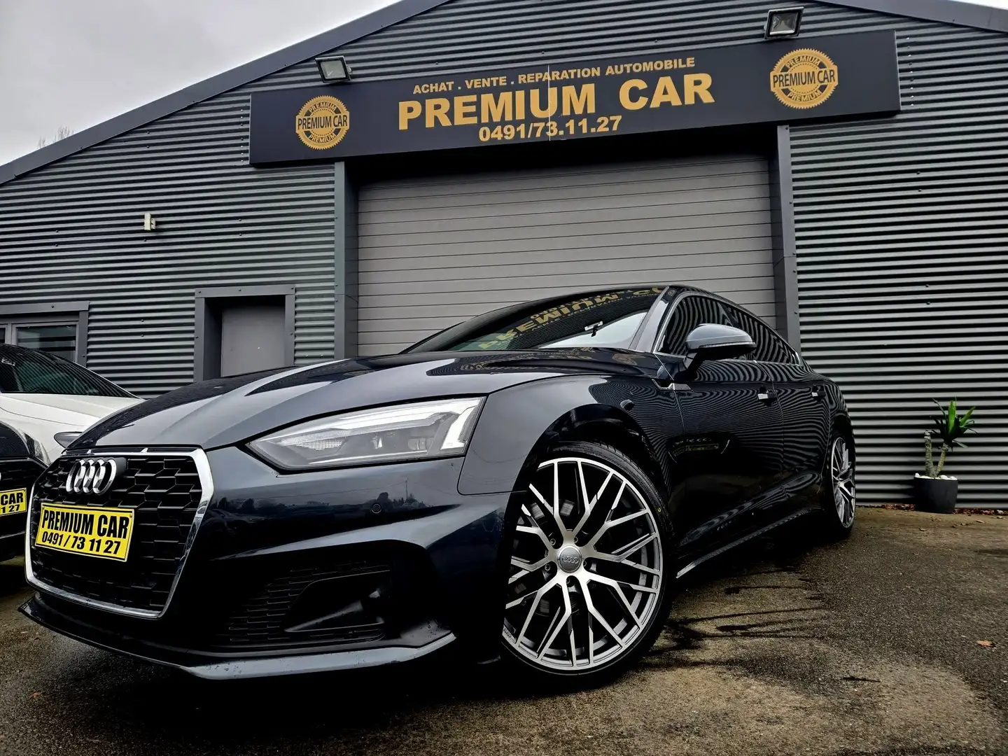 Audi A5 🔺A5* LOOK S LINE CUIR NOIR🔺 Gris - 1