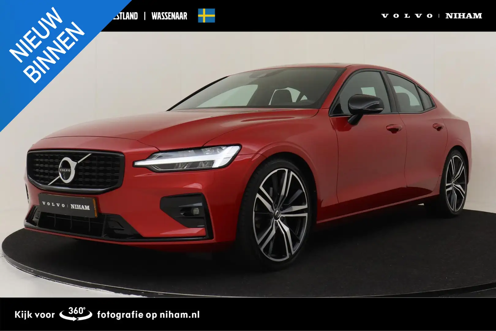Volvo S60 B4 (M-HYBRID) R-DESIGN -PANO.DAK|HEAD-UP DISP.|BLI Oranje - 1