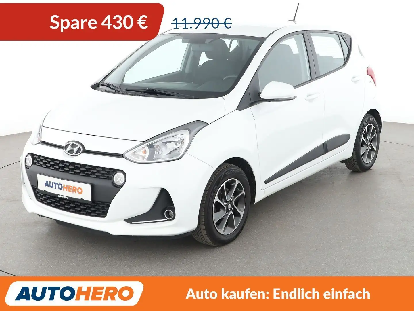 Hyundai i10 1.2 Style Aut.*NAVI*PDC*SHZ*KLIMA*GARANTIE* Blanc - 1
