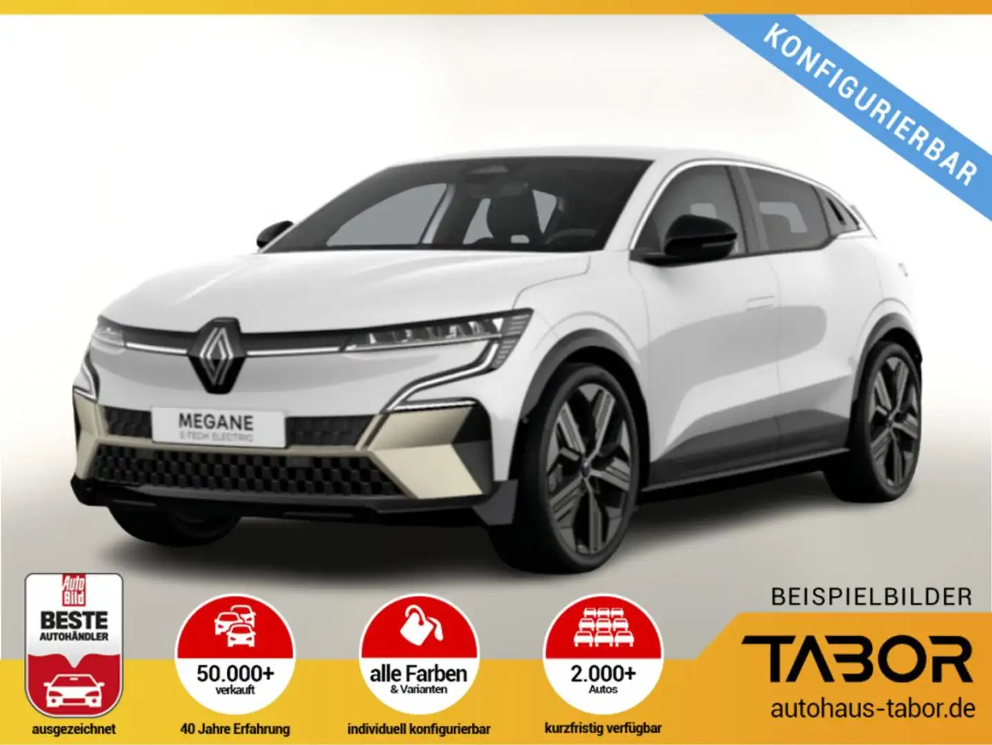 Renault Megane E-Tech Iconic 220 Comfort Range Weiß - 1