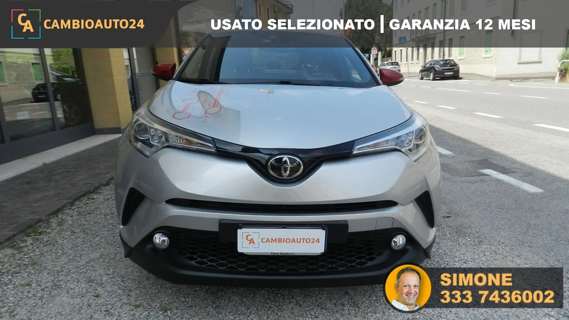 Toyota C-HR 1.2 Turbo CVT 4WD Lounge Argent - 1