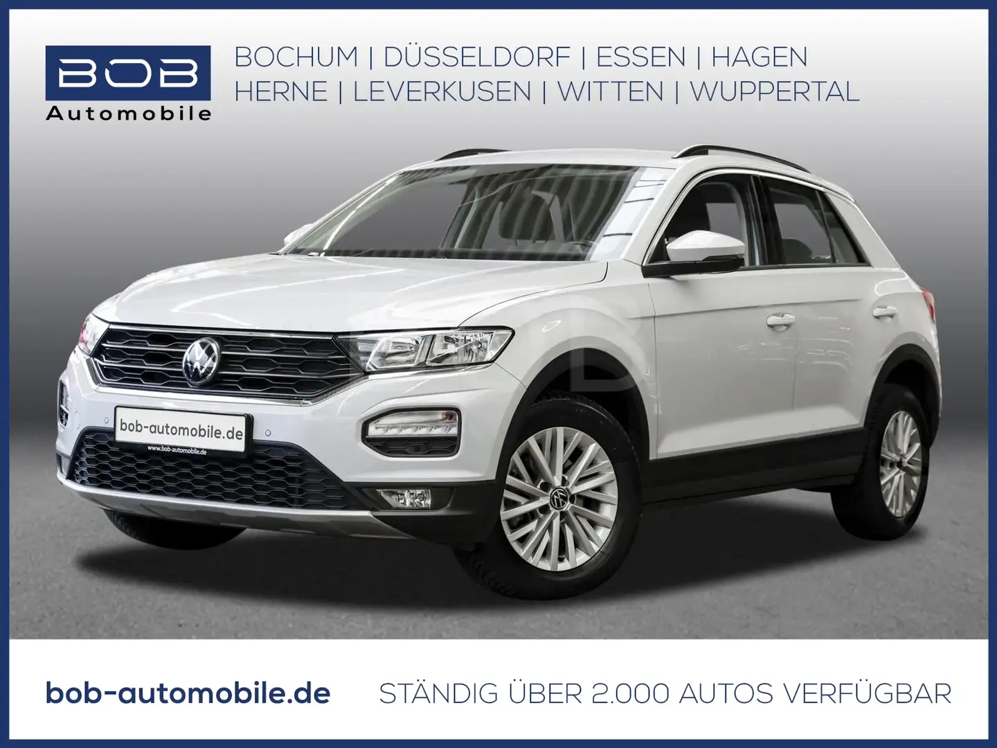 Volkswagen T-Roc 1.0 TSI STYLE AHK PDC CARPLAY BT SHZ LED Weiß - 1